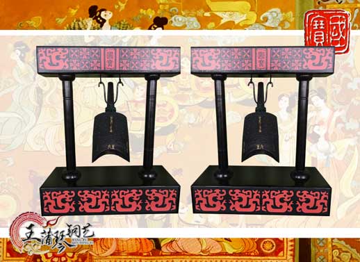 單件編鐘工藝品、外賓禮品、中國青銅編鐘